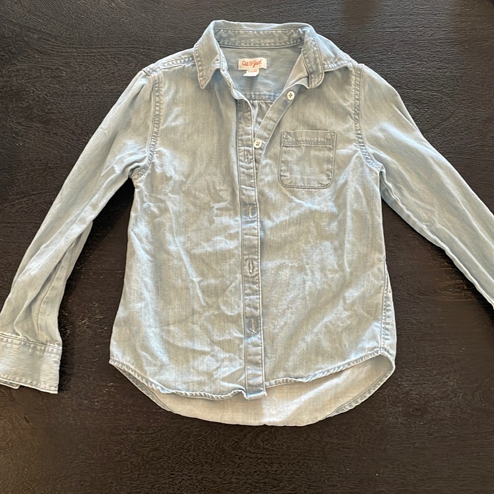 Cat and Jack Denim Button down